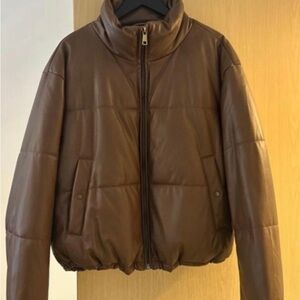 Pull&Bear Brown Puffer Jacket